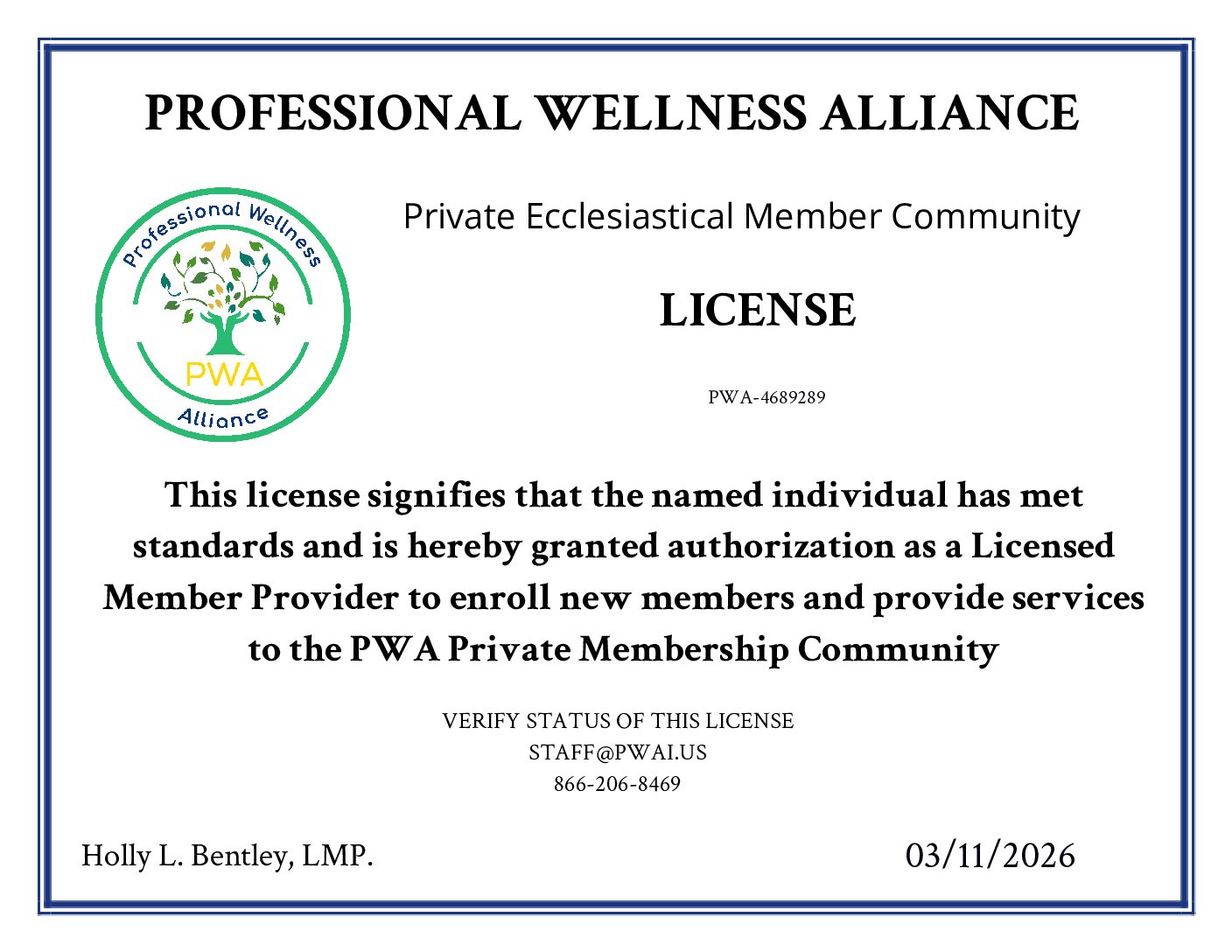 PWA License